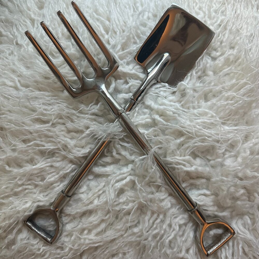 Pottery Barn Sterling Silver Serving Utensils (Rake & Shovel Set)